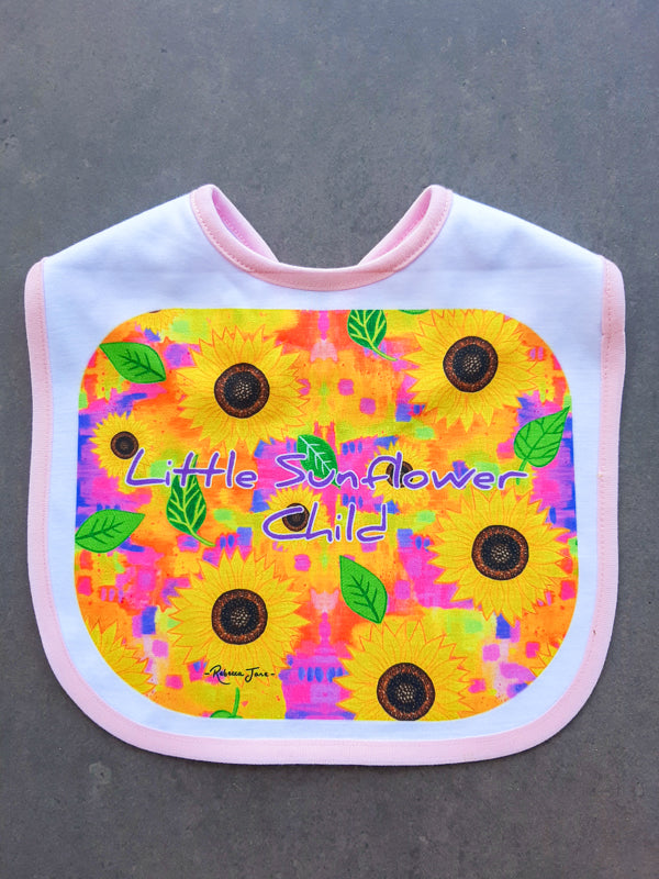 Sunflower Dreaming Baby Bib