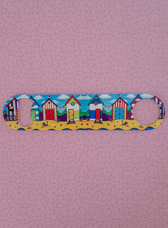 Beach Huts Bottle Opener