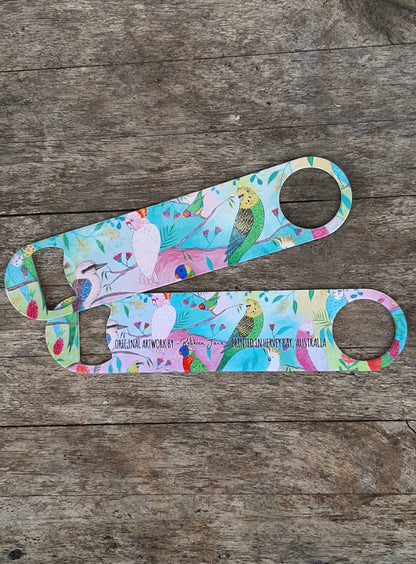 Colourful Birds of Australia Bottle Opener