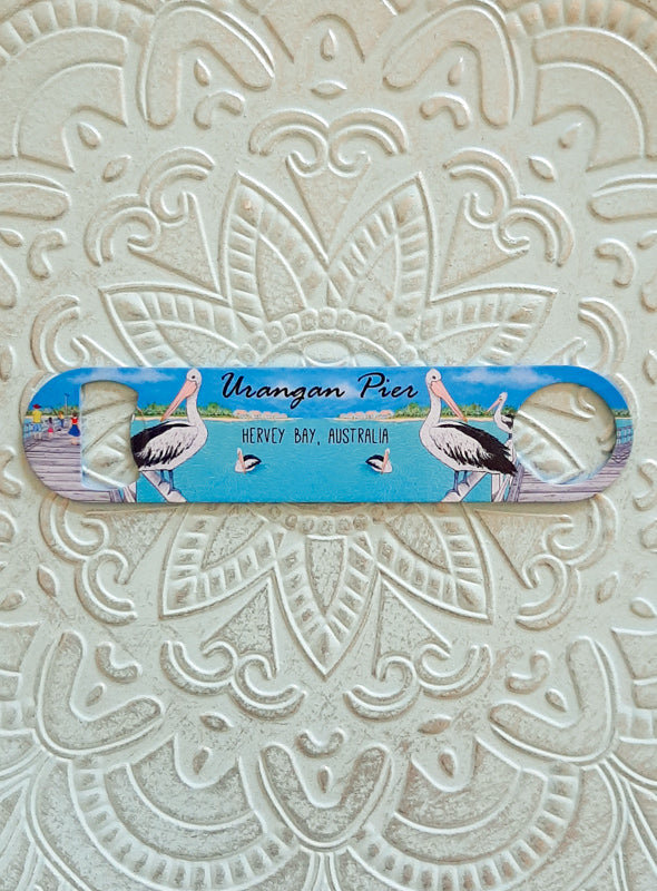 Pelicans on the Pier Bottle Opener