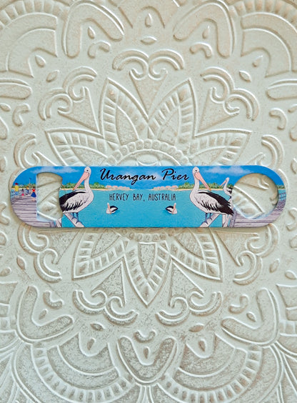 Pelicans on the Pier Bottle Opener