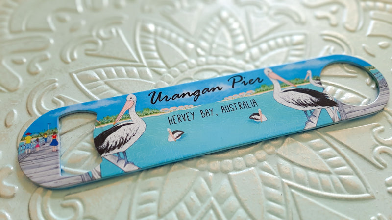 Pelicans on the Pier Bottle Opener