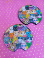 Colourful Cats Car Coaster