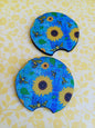 Sunflowers n Bees Car Coaster