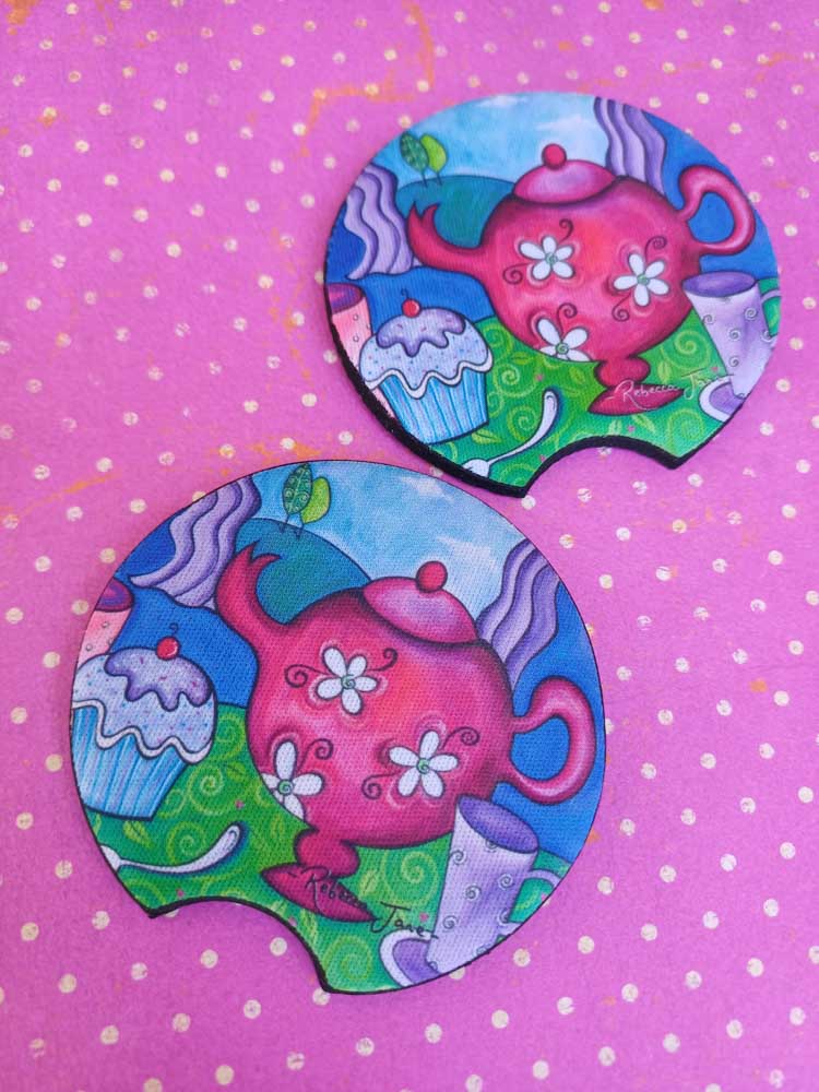 Tea Party Car Coaster