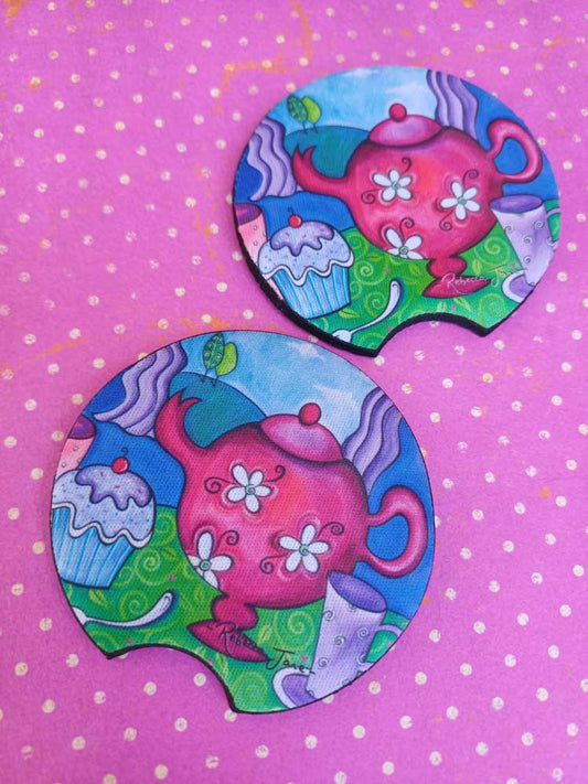 Tea Party Car Coaster