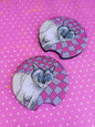 Zak the Cat Pink Car Coaster