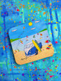 Beach Kombi Blue Coaster