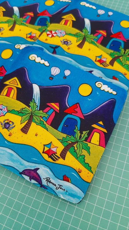 Beach Town with Balloons Coaster