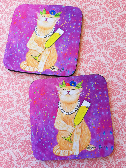 Bubbly Brandy Coaster