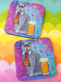 Business Beer Cat Coaster