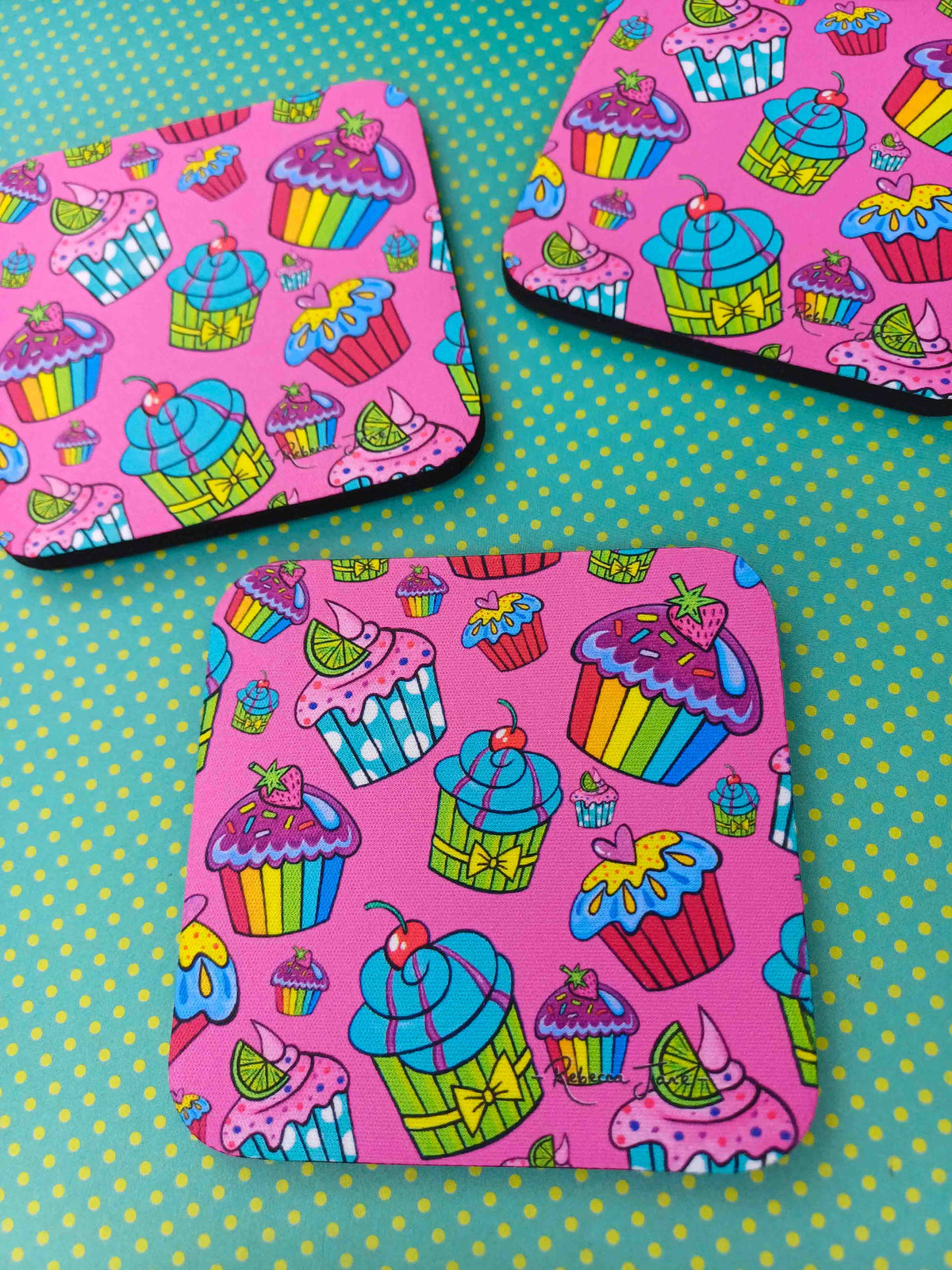 Cake Kaleidoscope Coaster