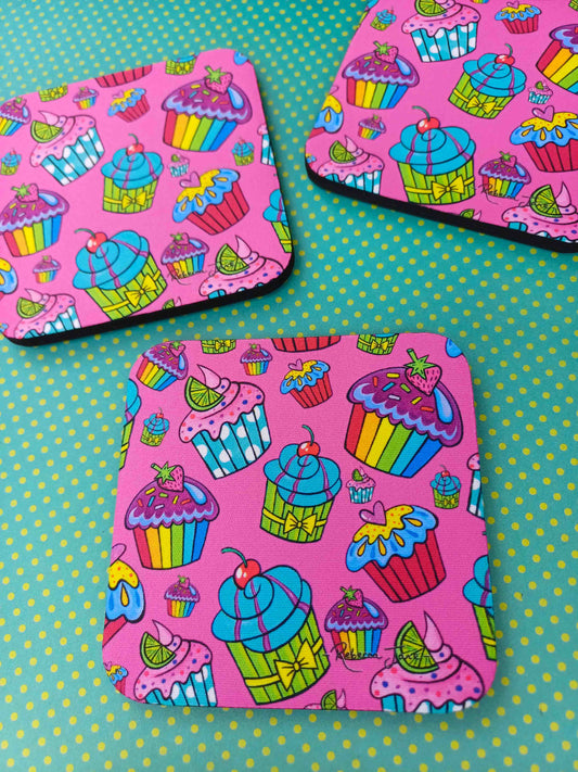Cake Kaleidoscope Coaster
