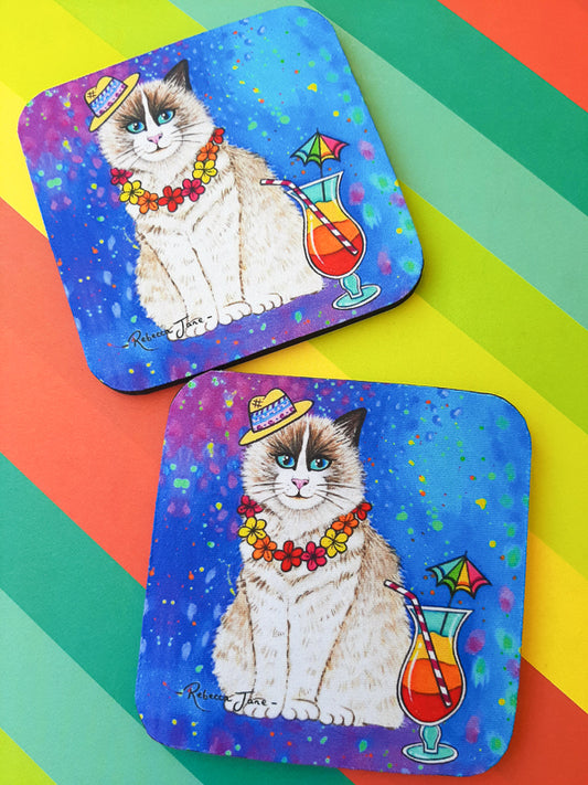Cocktail Kitty Coaster