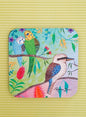 Colourful Birds of Australia Kookaburra Coaster