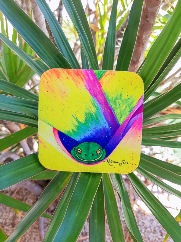 Friendly Frog Vibes Coaster