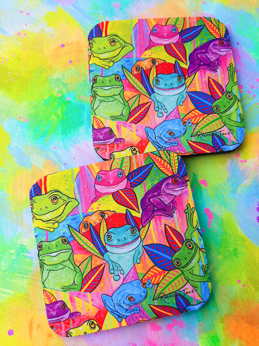 Frog Moods Coaster