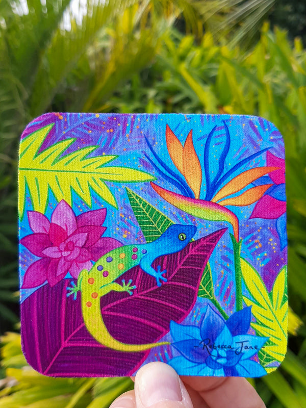 Groovy Gecko Coaster