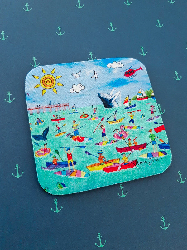 Paddle out for Whales Coaster