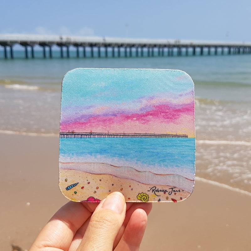 Pastel Pier Coaster