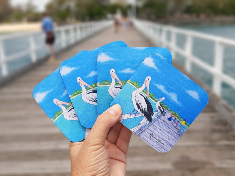Pelicans on the Pier Coaster
