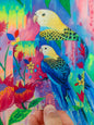 Springtime Birds & Blooms Pale Headed Rosella Coaster