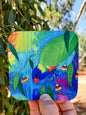 Springtime Birds & Blooms Rainbow Lorikeet Coaster
