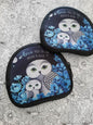 Owls in Poppies Cornflower Coin Pouch