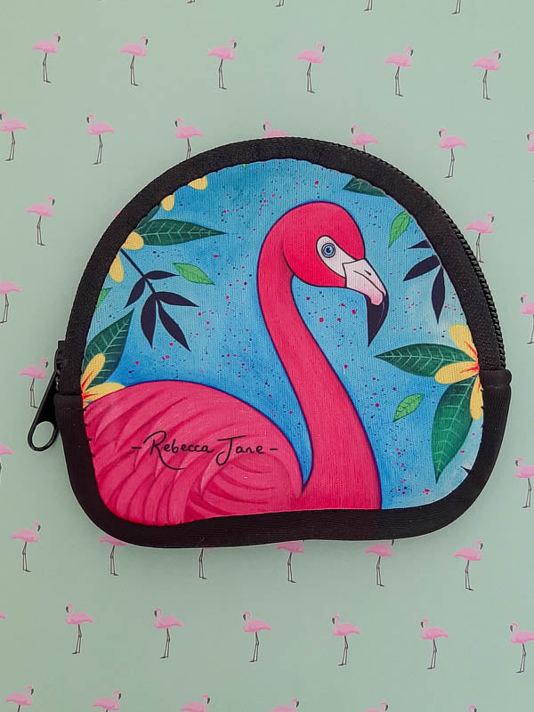 Pink Flamingo Coin Pouch