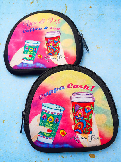 You & Me, Coffee & Tea Coin Pouch