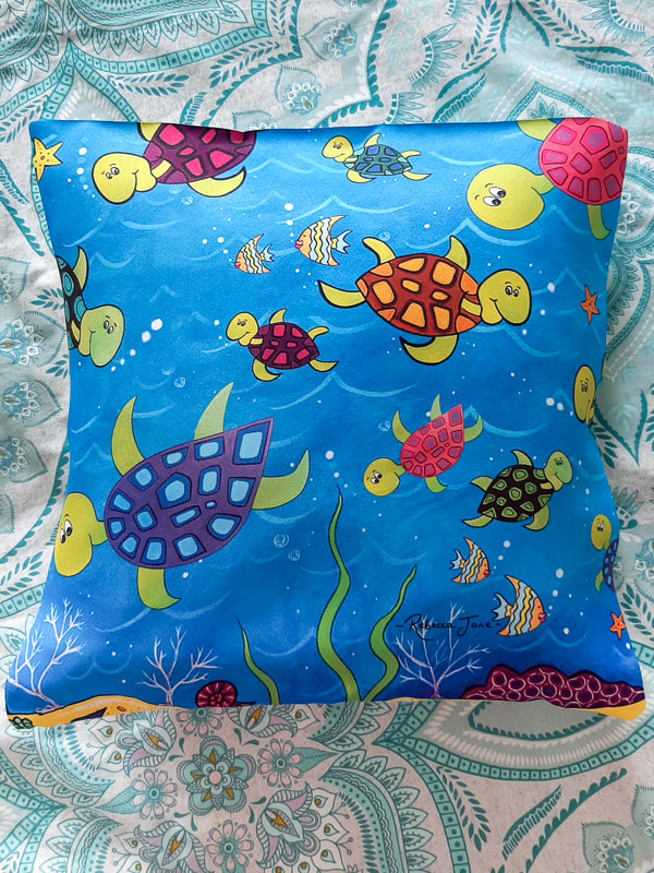 Happy Turtles Cushion Cover