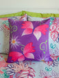 Boho Butterflies Magenta Cushion Cover