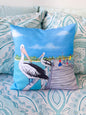 Pelicans on the Pier Cushion Cover