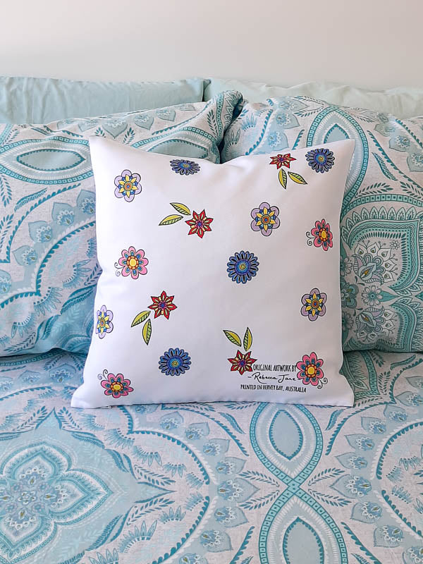 Summer Flowers Cushion Cover