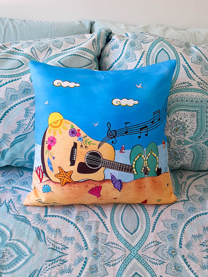 Tunes by the Sea Cushion Cover