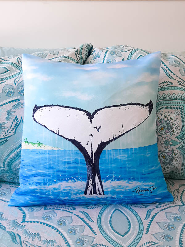 Whale Tail Cushion Cover