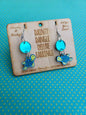 Happy Turtle Dainty Dangle Deluxe Earrings