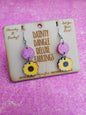 Sunflower Dreaming Dainty Dangle Deluxe Earrings