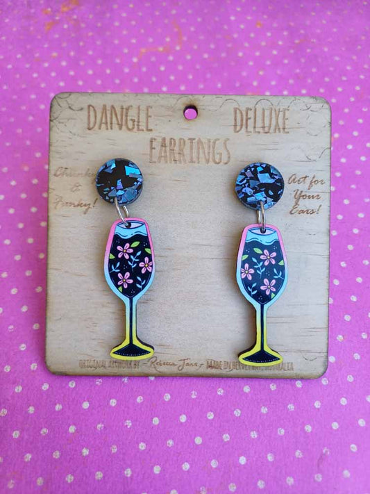Champagne Dangle Deluxe Earrings