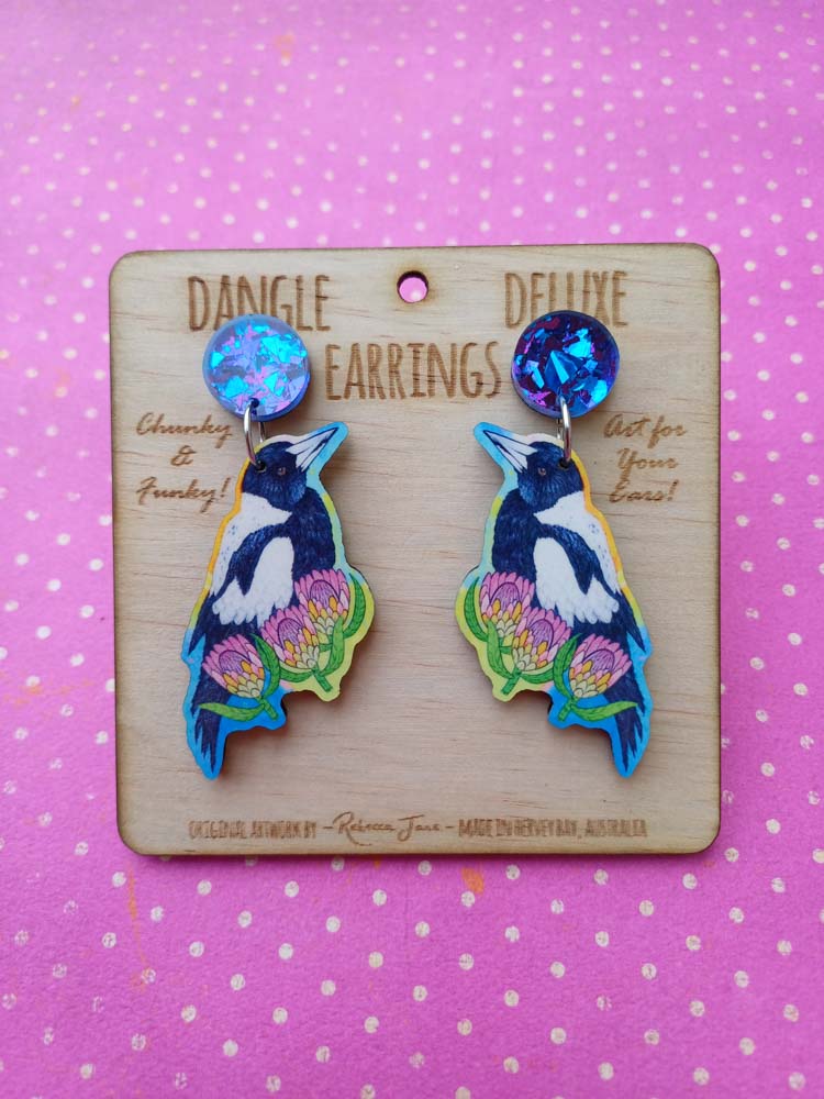 Magpie Dangle Deluxe Earrings