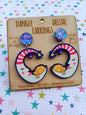Moon & Cat Dangle Deluxe Earrings