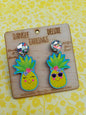 Sweet Pineapples Dangle Deluxe Earrings