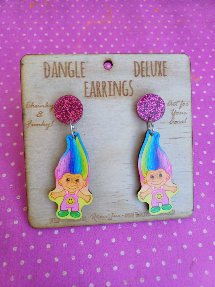 Troll Dangle Deluxe Earrings