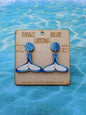 Whale Tail Dangle Deluxe Earrings