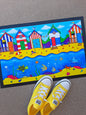 Beach Huts Door Mat