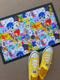 Dashing Dogs Door Mat