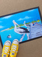 Pelicans on the Pier Door Mat