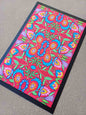 Folky Flowers Red Door Mat