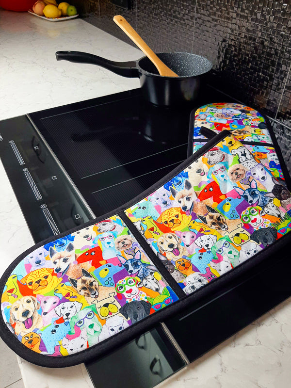 Dashing Dogs Double Oven Mit