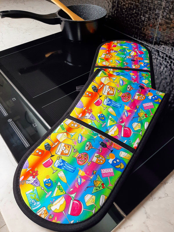 Happy Hour Double Oven Mitt